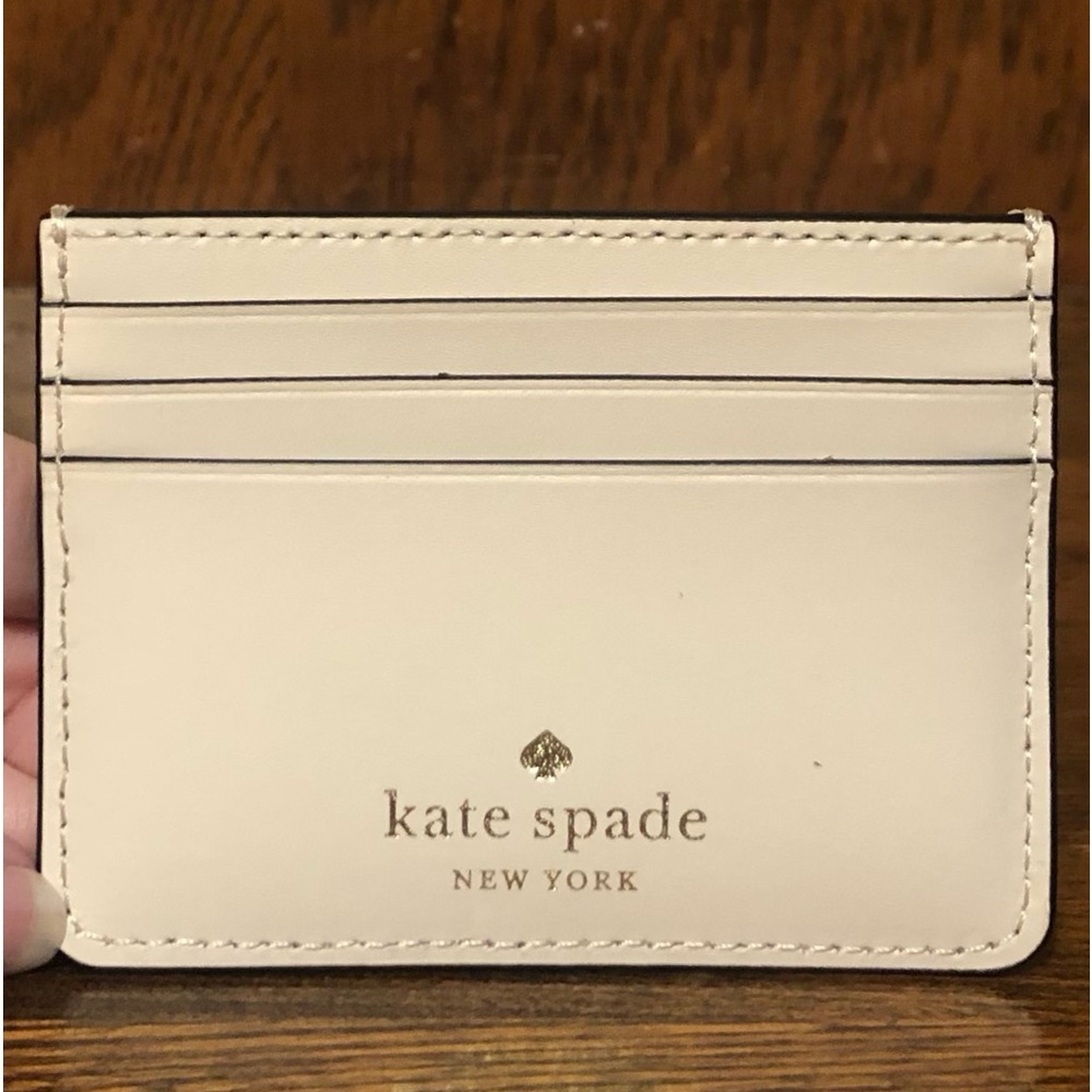*NWT-Kate Spade-Honey Bee π Straw/Leather Tote, Lg Wallet & Card Holder-807: - Picture 15 of 16